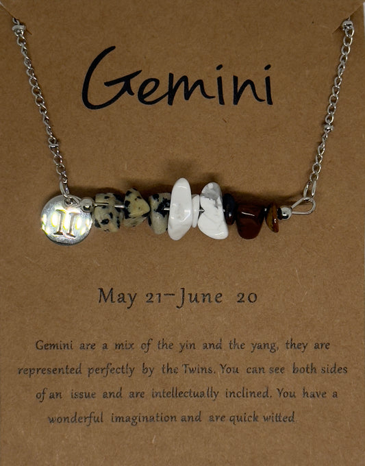 Gemini Law of Attraction Zodiac Necklace