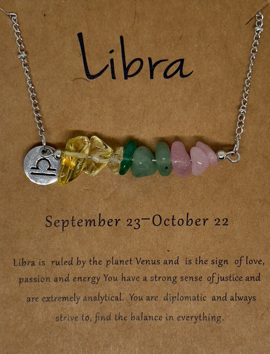 Libra Law of Attraction Zodiac Necklace