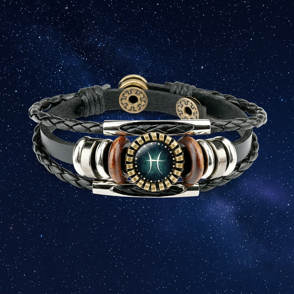Pisces Law of Attraction Zodiac Bracelet - Aetheris