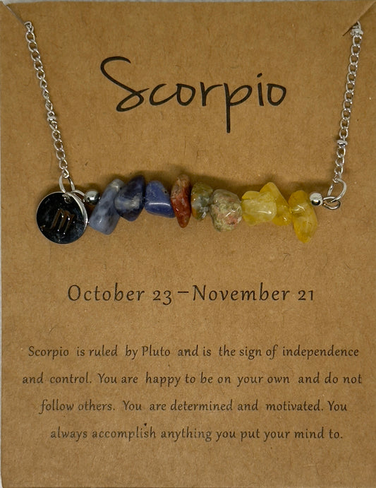 Scorpio Law of Attraction Zodiac Necklace