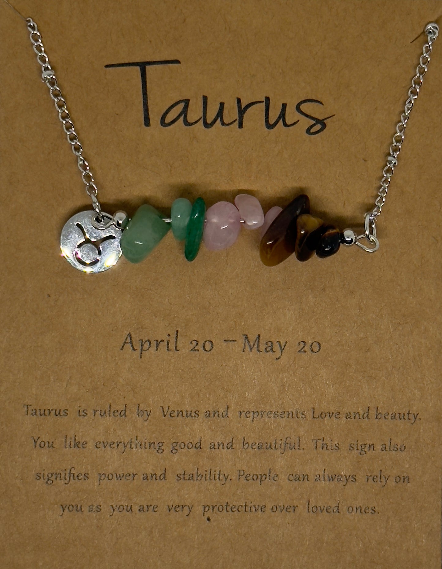 Taurus Law of Attraction Zodiac Necklace