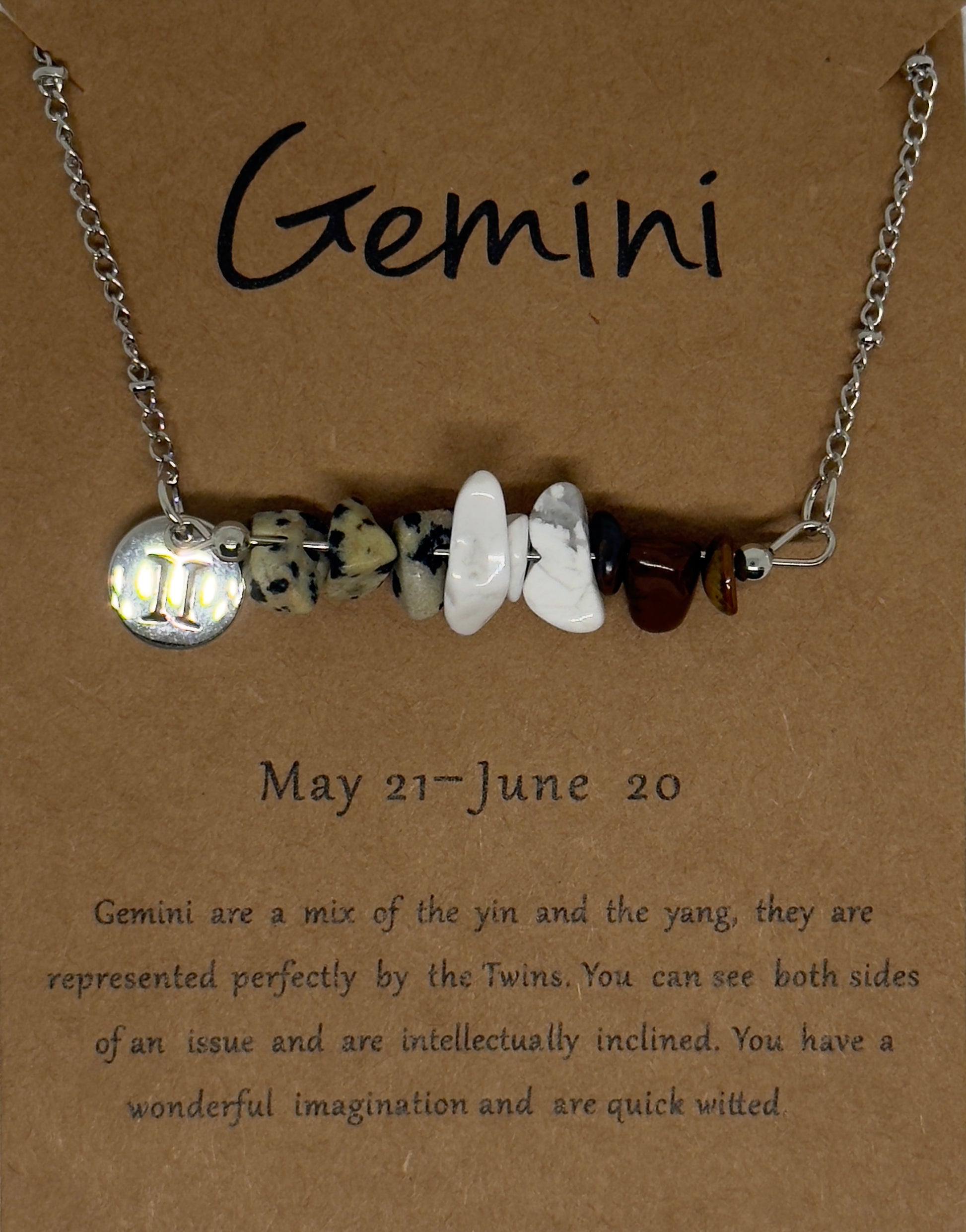 Gemini Law of Attraction Zodiac Necklace